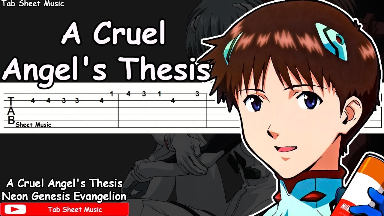 Neon Genesis Evangelion OP - A Cruel Angel's Thesis Guitar Tutorial