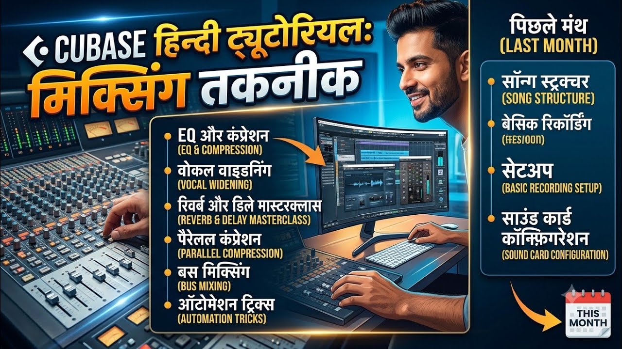 #EP 21 CUBASE HINDI TUTORIAL MIXING TECHNIQUES.