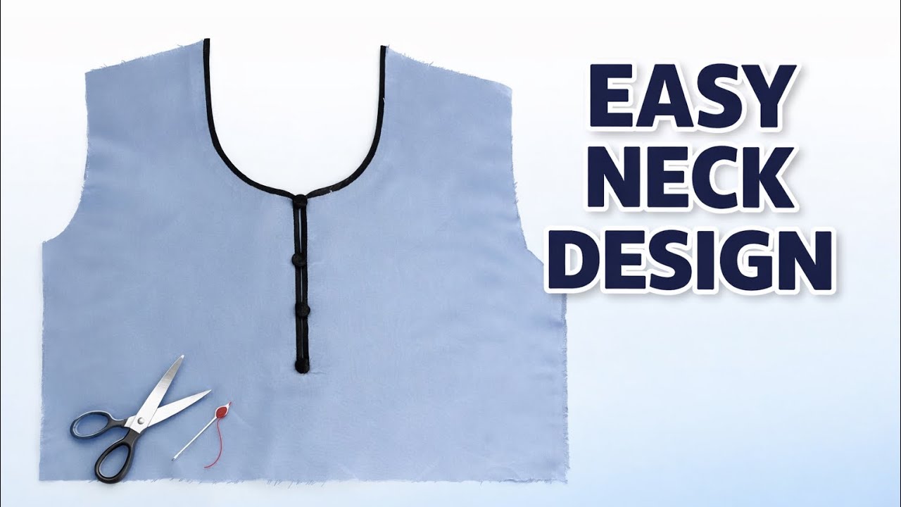 Stylish Blouse Neck Design | Easy Sewing Tutorial