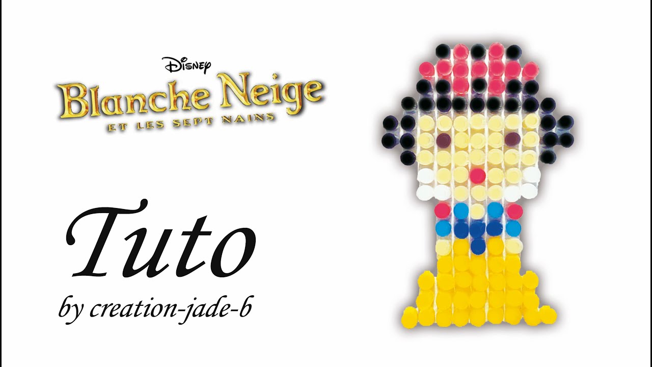Tuto Perles à repasser (Hama) - Blanche Neige Disney Princesse !