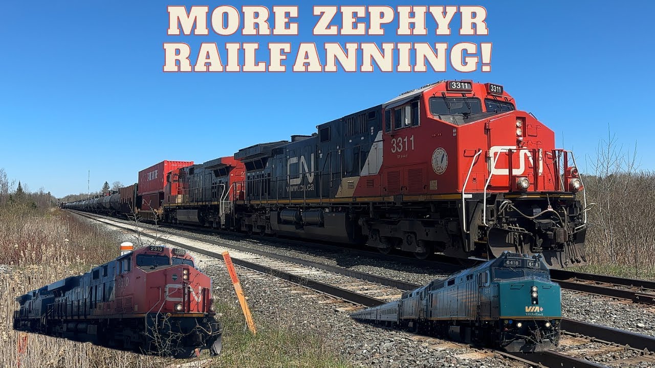 (GECX 2037, Train Meet, and More) More Railfanning At York Durham Line In Zephyr