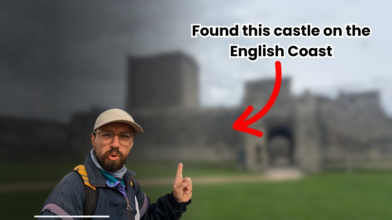 English Coastal Path walk to a Castle