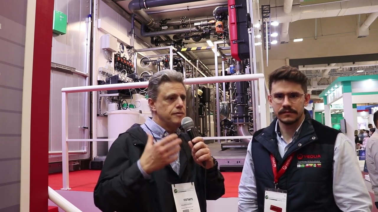 A Veolia apresentou um sistema de Osmose Reversa na ABTCP 2022