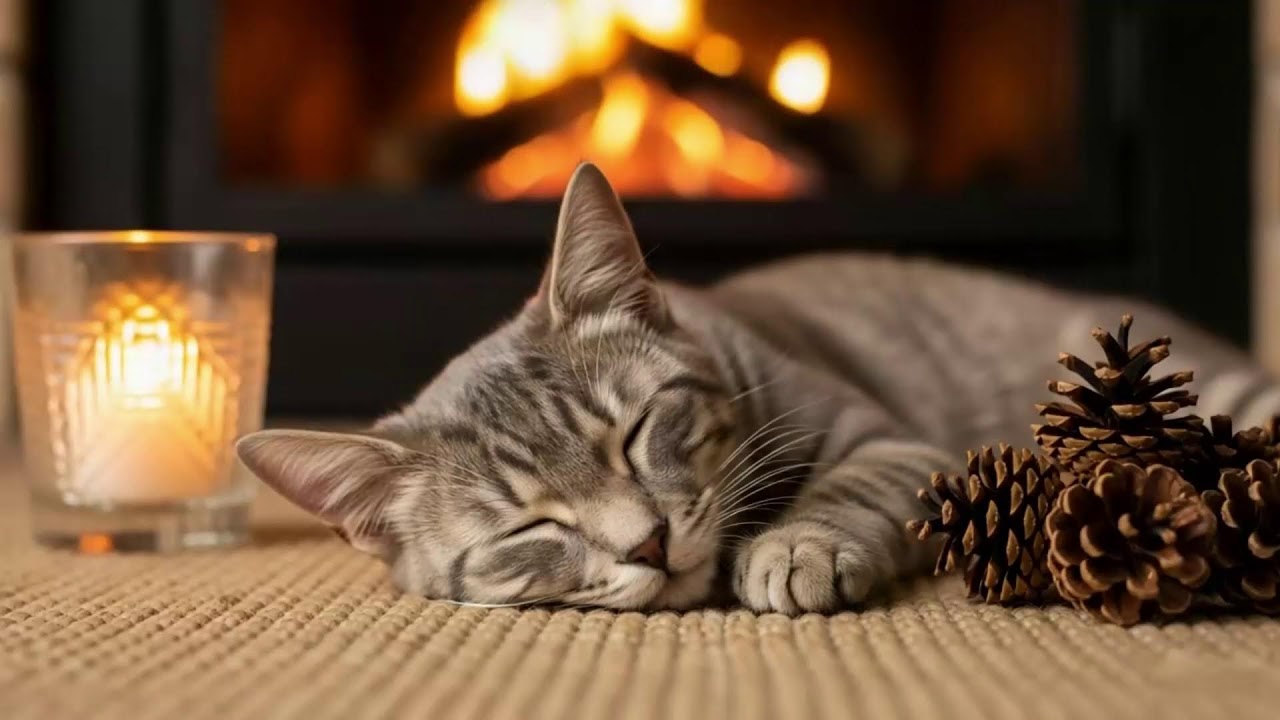 Soothing Sounds For Anxious Cats 🐾 Calming 432Hz Music And Cozy Atmosphere For Deep Night Relaxation