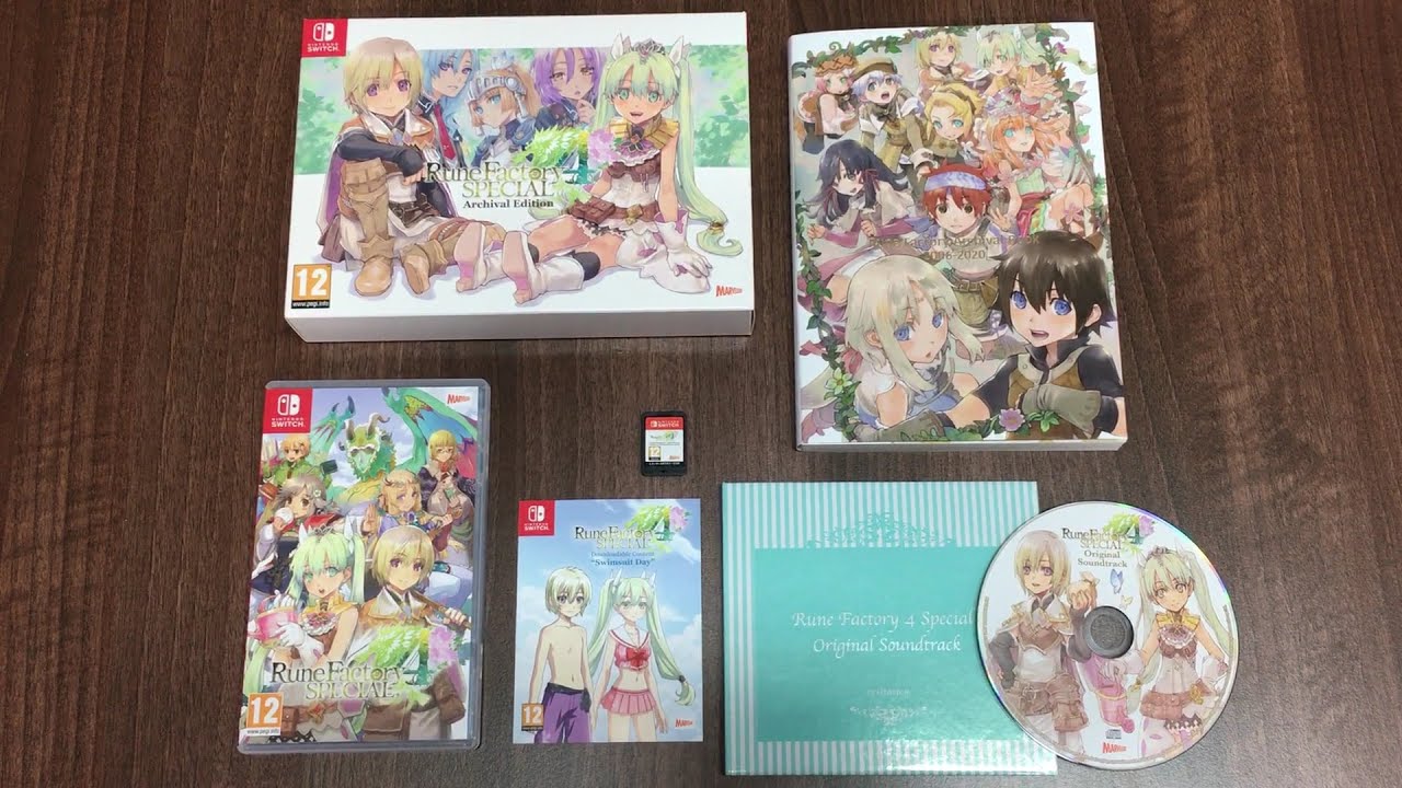 Rune Factory 4 Special - Archival Edition Unboxing [NINTENDO SWITCH]