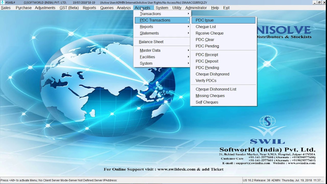 Unisolve Software Demo for Pharmaceutical Distributors & Stockists