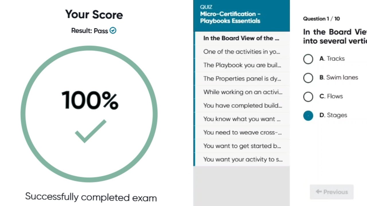Micro-Certification - Playbooks Essentials | Playbooks Essentials Micro-Certification Assessment 