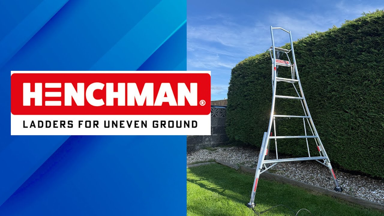 Henchman Fully Adjustable Tripod Ladder Review 2025 | Best Gardening Ladder for Uneven Ground?