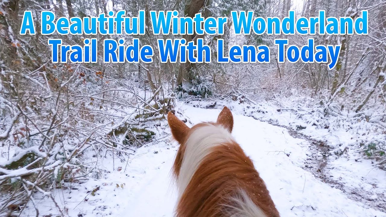 HORSE RIDING In A WINTER WONDERLAND With Lena