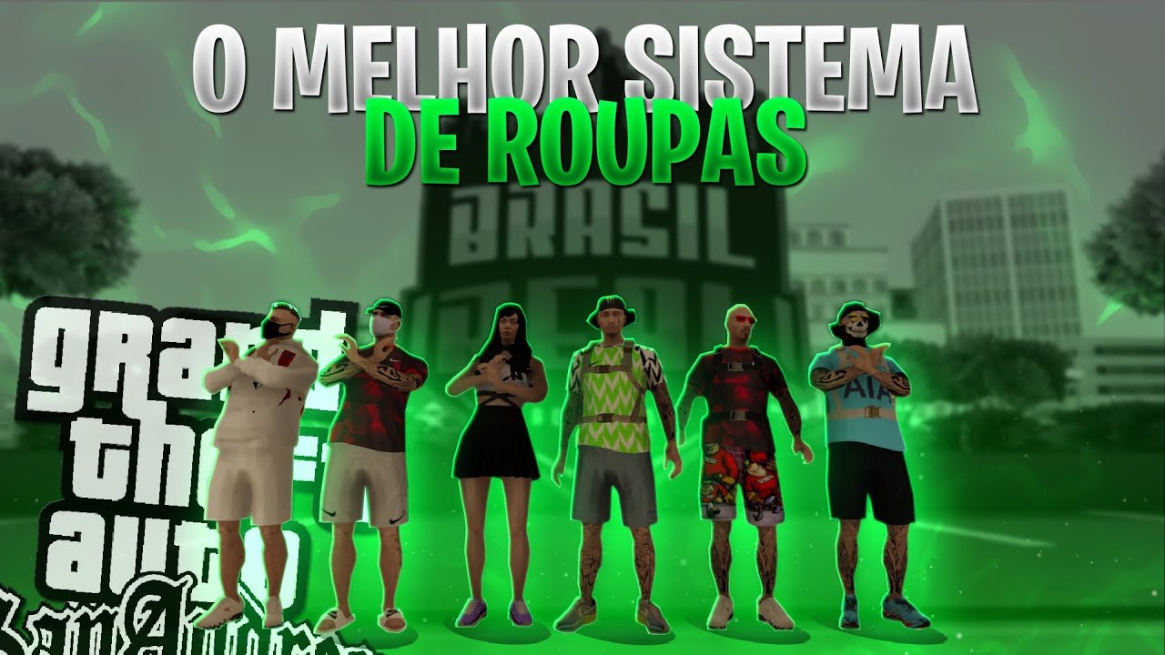 GTA MTA RP - MELHOR SISTEMA DE ROUPA DO MTA | SERVER PARA PC FRACO (2021)