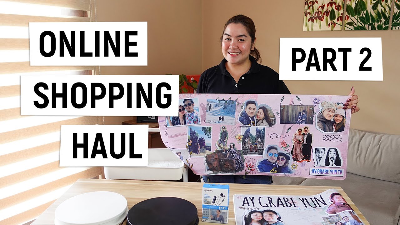 Online Shopping Haul Part 2 - Wheeled Cart, Clever Cutter, VT-130 Turntable, Boya BM-Y1, Mousepad