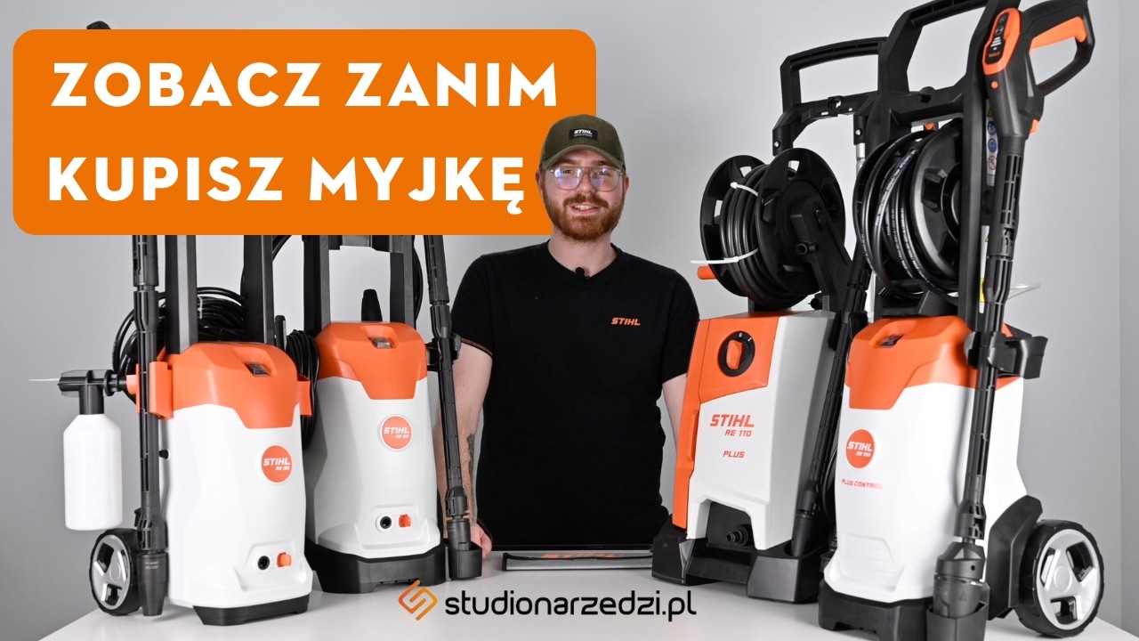 Najlepsze myjki STIHL do 1000 zł - RE 80, RE 90, RE 100 PLUS CONTROL, RE 110 PLUS