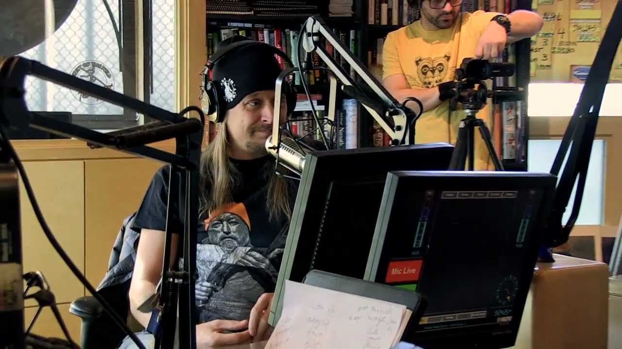 Kid Rock in studio with Drew & Mike on 101 WRIF Detroit 2-27-12