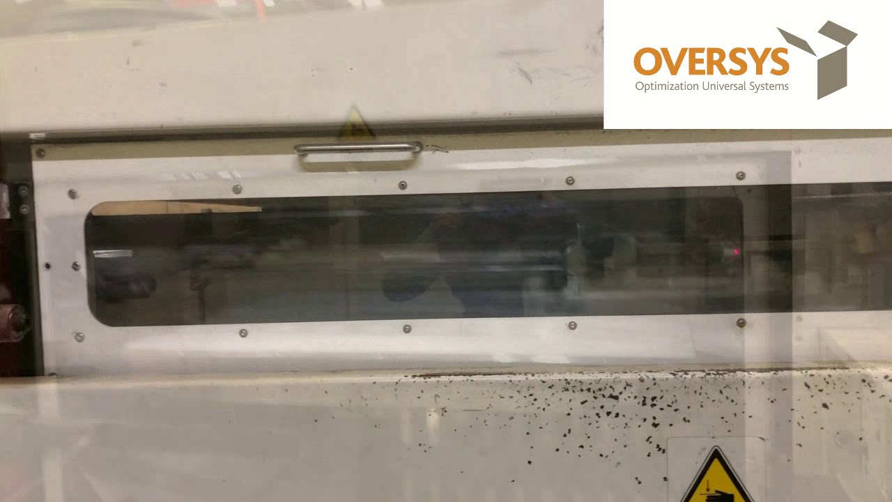 VIDEO OVERSYS U49740419 YOUNGSHIN GIANT 210S FLAT BED DIE CUTTER