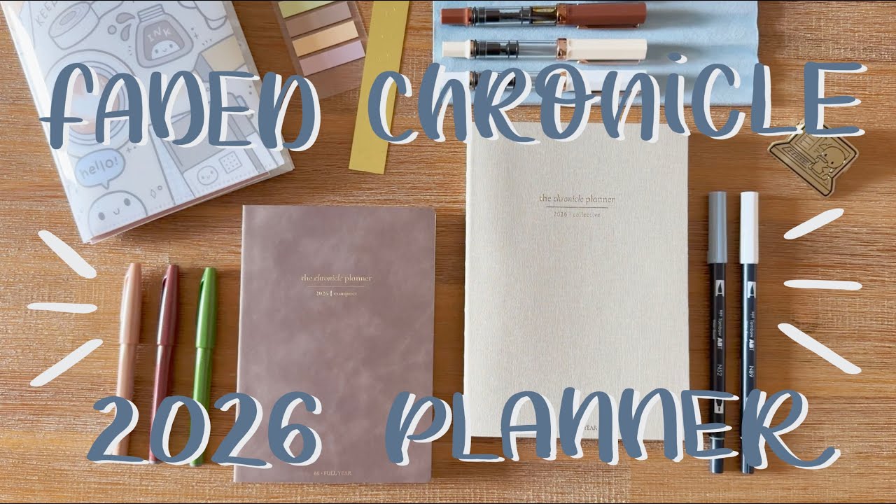 Faded Chronicle 2026 Planner | Unboxing, Pen Test, and Review 📔✨