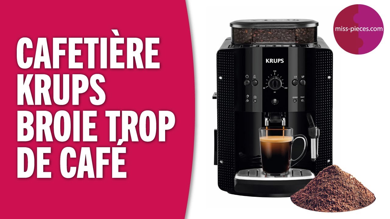 Why is my Krups coffee maker grinding too much coffee?