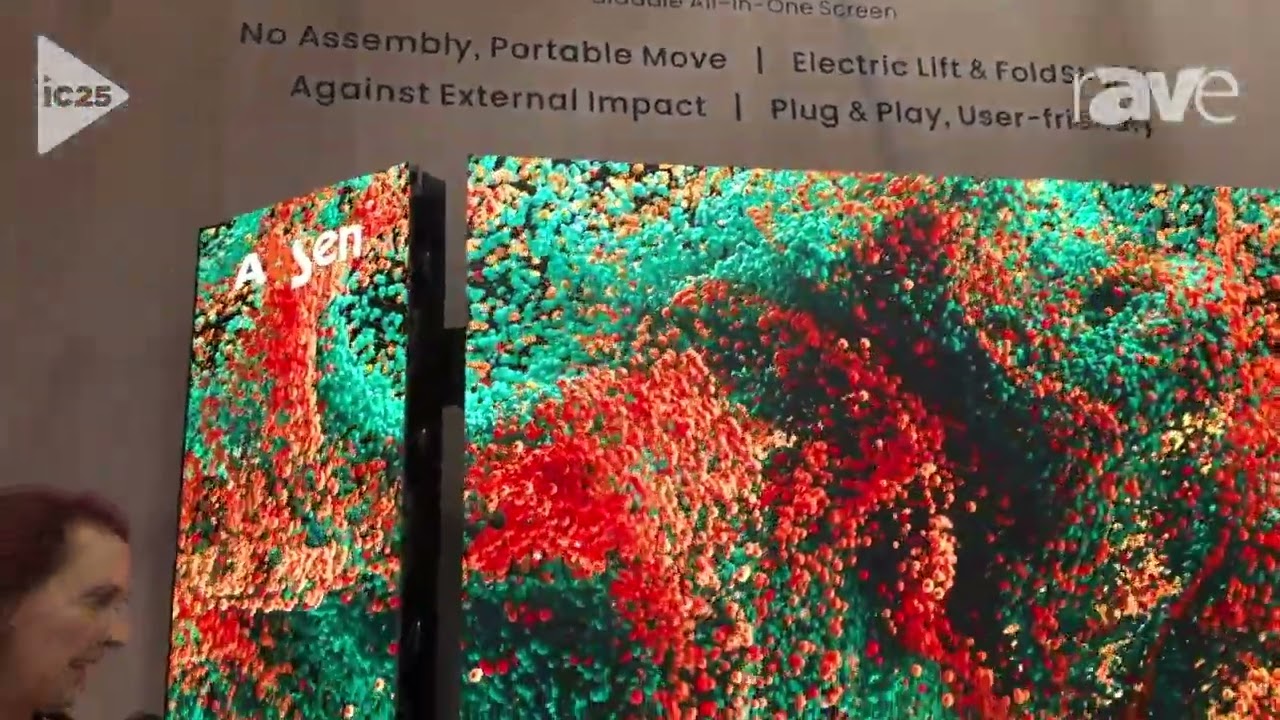 InfoComm 2025: Absen Shows New Absenicon X 136-Inch Foldable Display for Easy Transportation