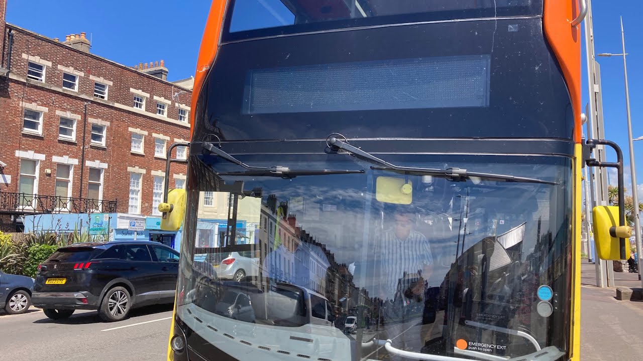 First Wessex 2015 Alexander Dennis Enviro 400 MMC (SN65 ZDA) on the 4 to Weymouth.