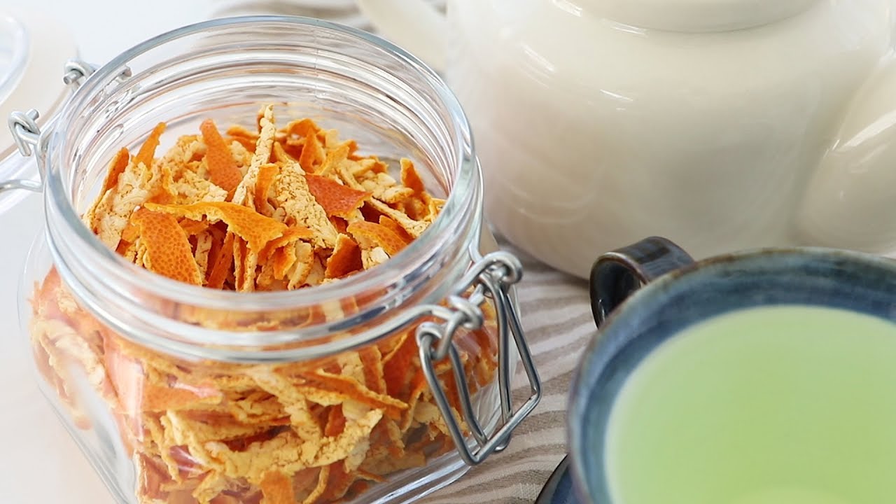 Tangerine Peel Tea | 귤껍질로 귤차 만들기, 진피차 | How to Make Mandarin Peel Tea | 달쿡 Dalcook