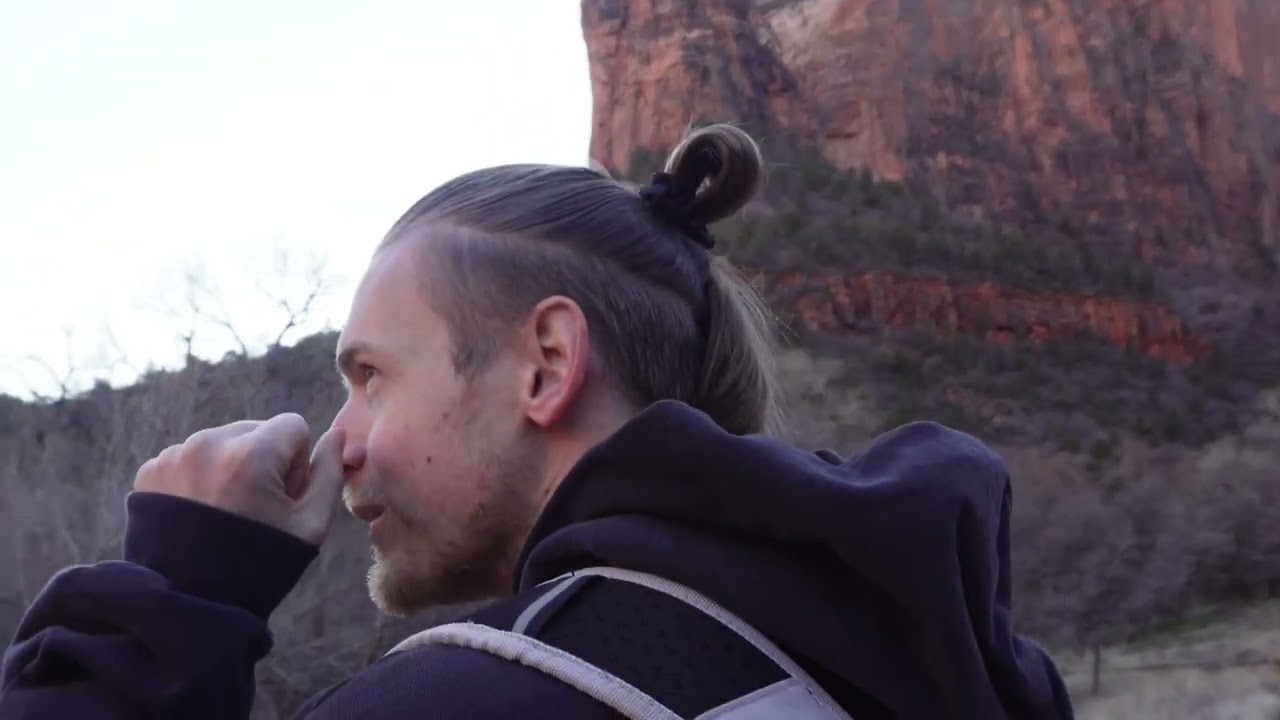 Winter Hike in Zion National Park 