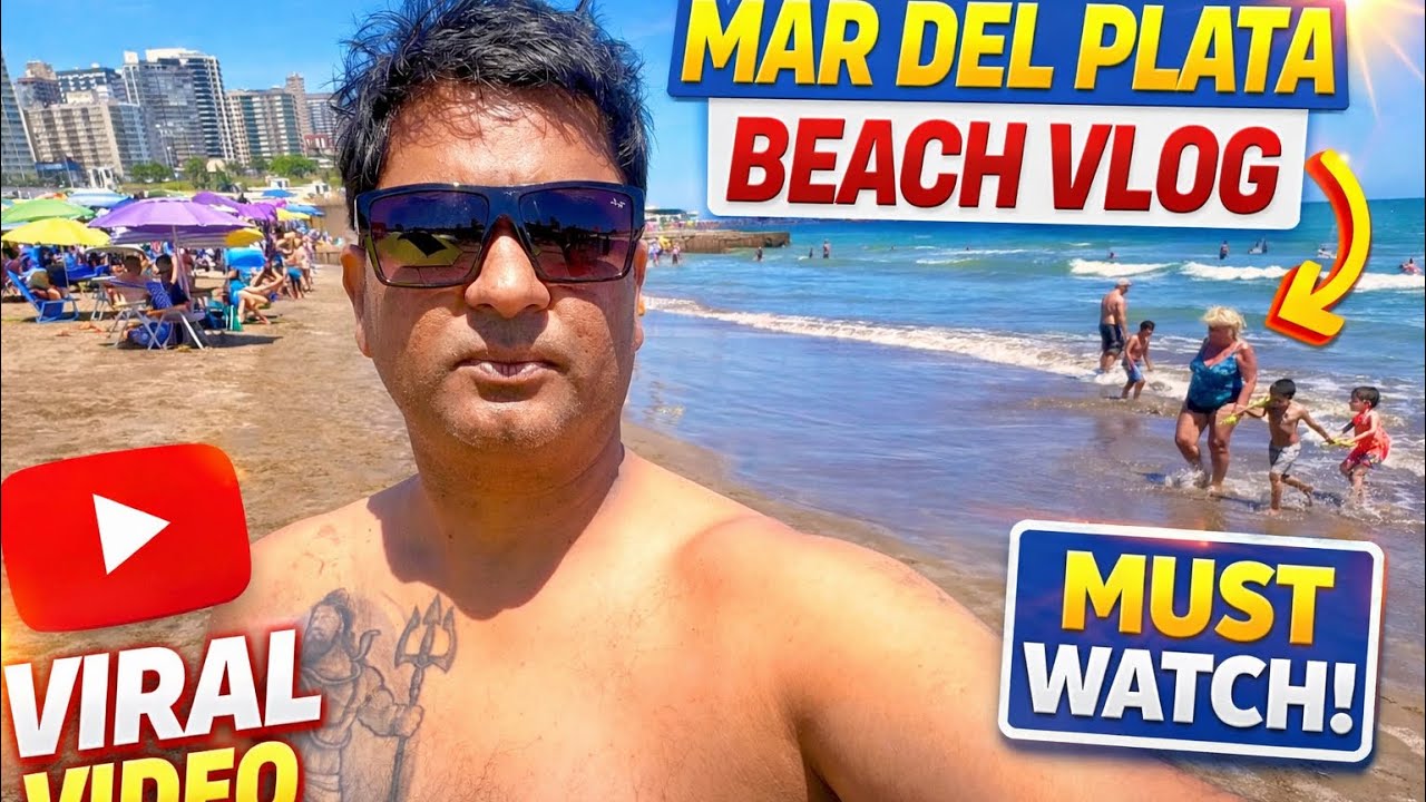 Argentina का सबसे CRAZY Beach! 😱 Indian Reaction 🇮🇳 | Mar del Plata Vlog 🇦🇷