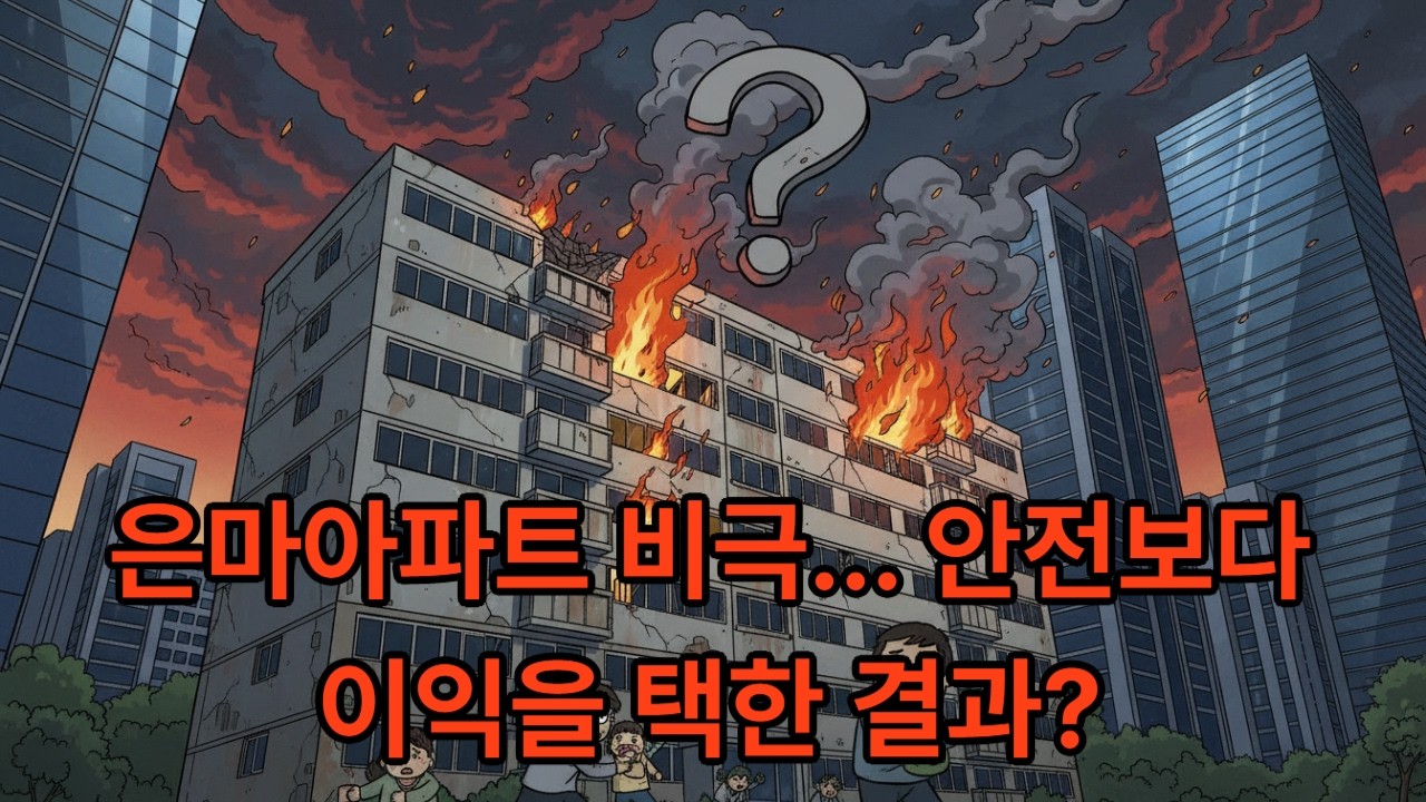 대치동 은마아파트 화재의 비극, 노후 아파트 안전 이대로 괜찮은가?