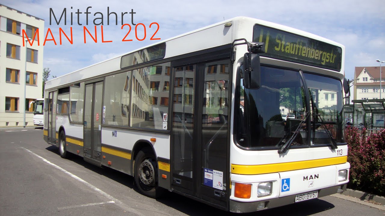 Altenburg (Thüringen): Mitfahrt - MAN NL 202 (Wagen 113) - ALTENBURGBUS