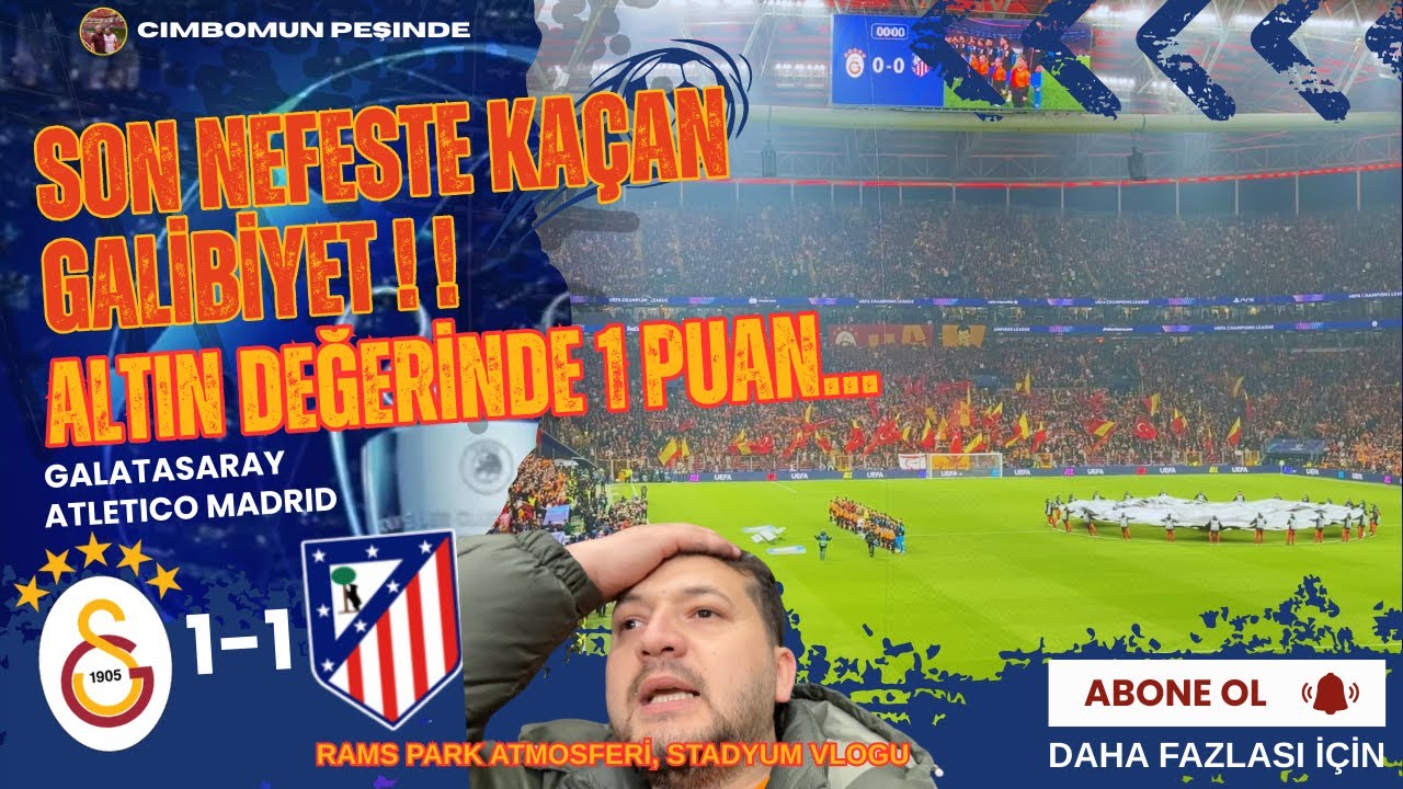 ATLÉTICO MADRID’E KARŞI ALTIN DEĞERİNDE PUAN | RAMS PARK’TA ŞAMPİYONLAR LİGİ GECESİ 🔥 STADYUM VLOG
