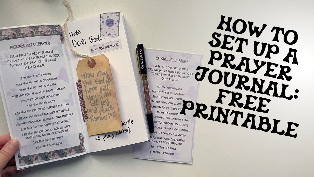Free Printable: National Day of Prayer 2025 & Prayer Journal Set Up | Creative Faith & Co.
