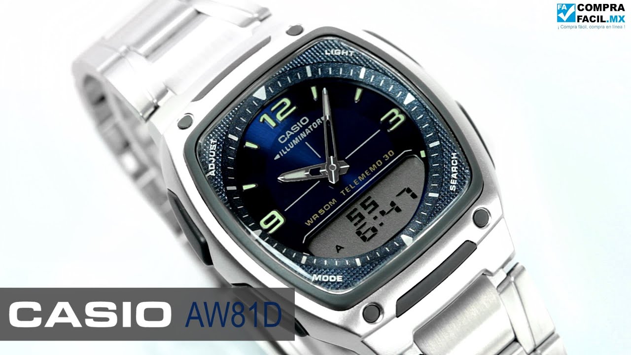 Reloj Casio AW81D Metal - www.CompraFacil.mx