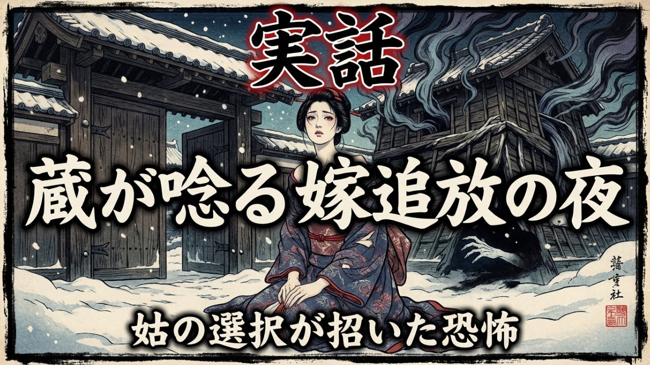 【実話】嫁を追い出した翌日、我が家の蔵が唸りだした…あり得ない恐怖の結末。