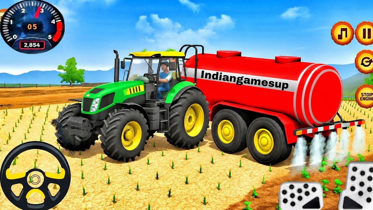 Modern Tractor Farming Driving Simulator 3D - New Tractor Games 2026 - Android Gameplay