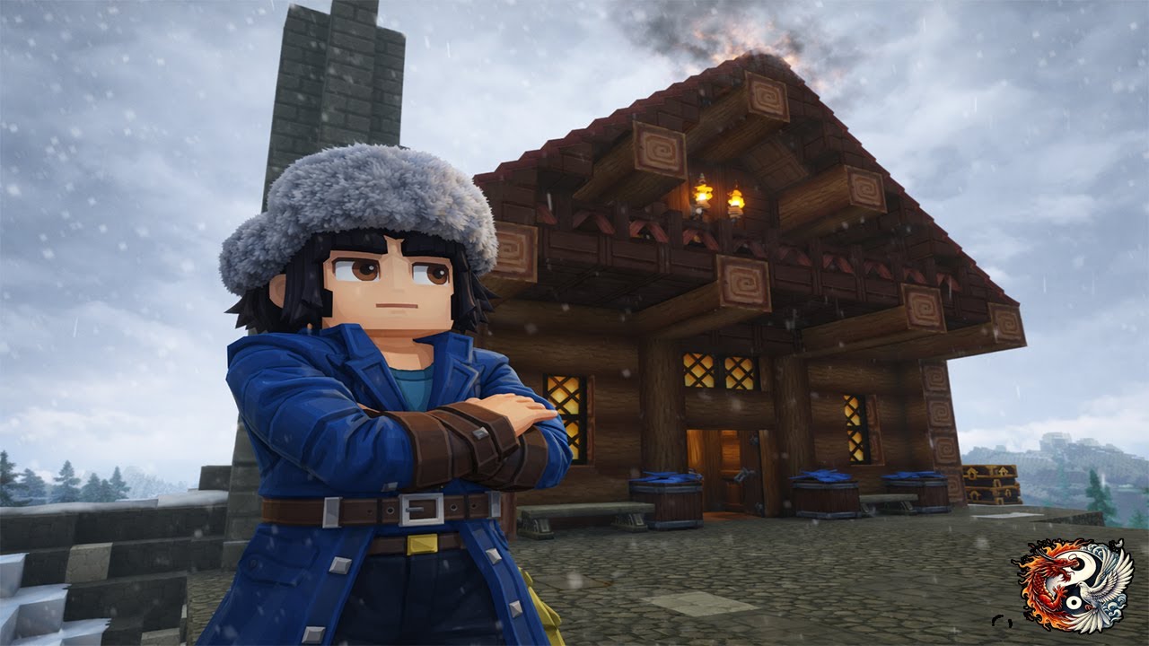 Construi una Cabaña de madera en hytale