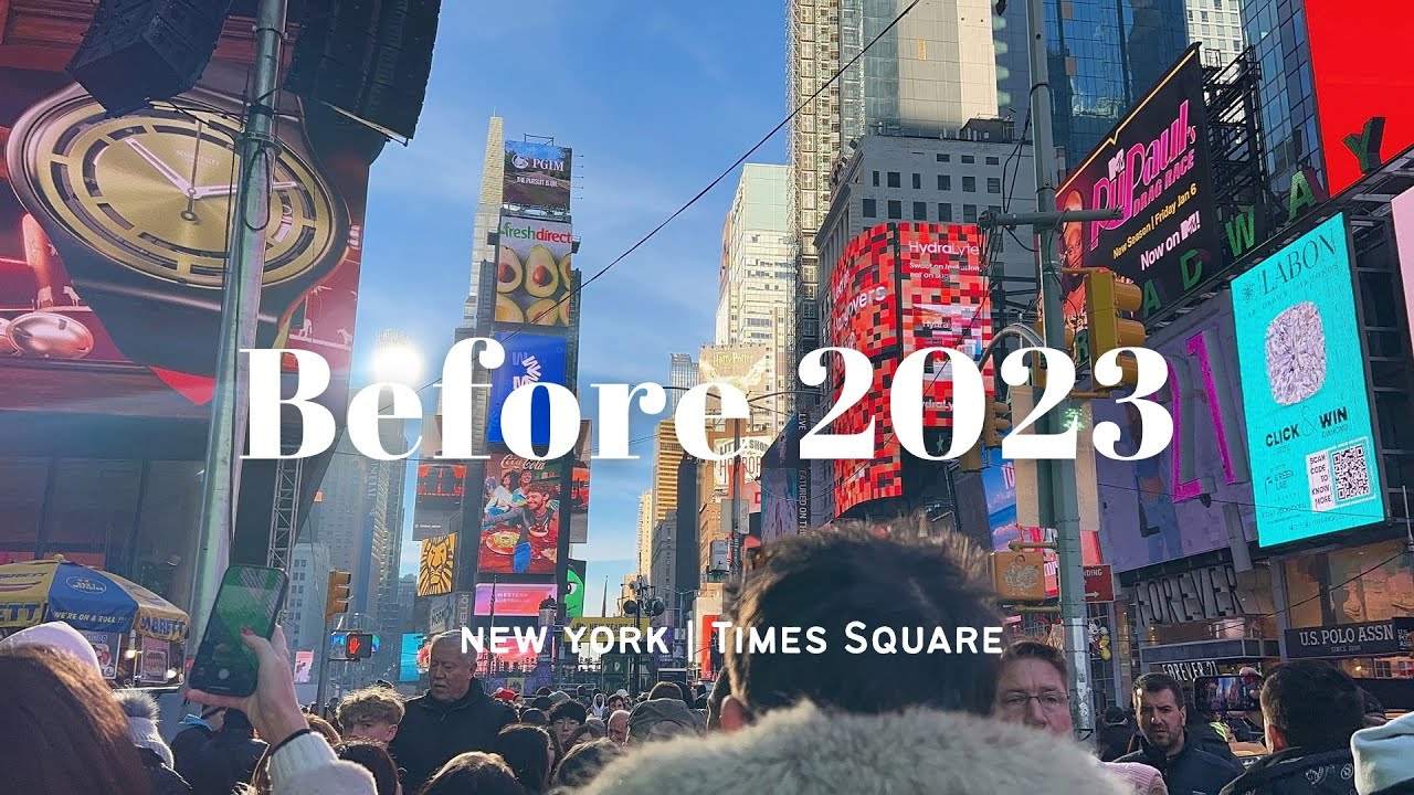 [4K] Times Square Before the Ball Drop 2023 | NYC Walking Tour🥳🎊