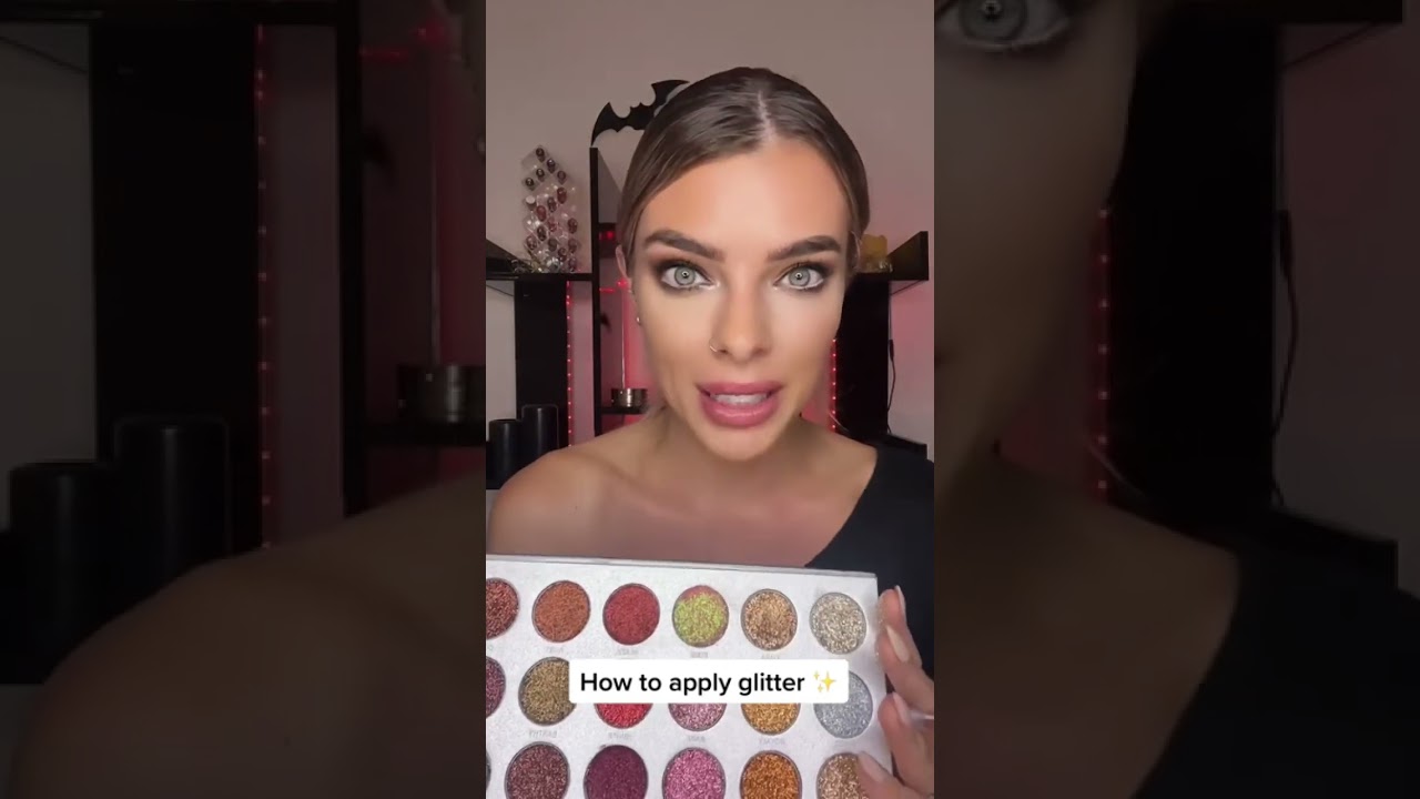 How to apply glitter eyeshadow