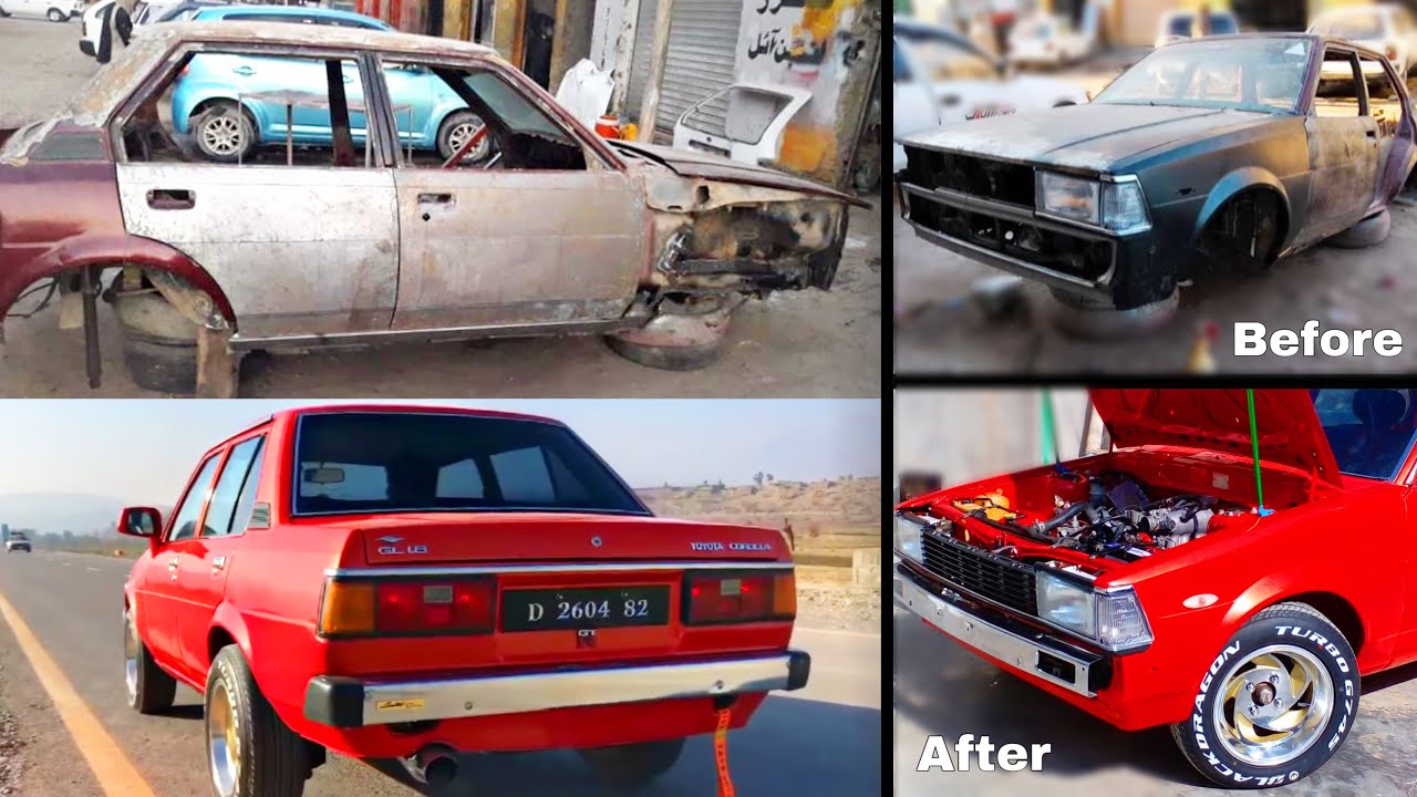 Toyota Corolla 1982 GL 1.8 Restoration & Modification After 37 Year Old Car Restored