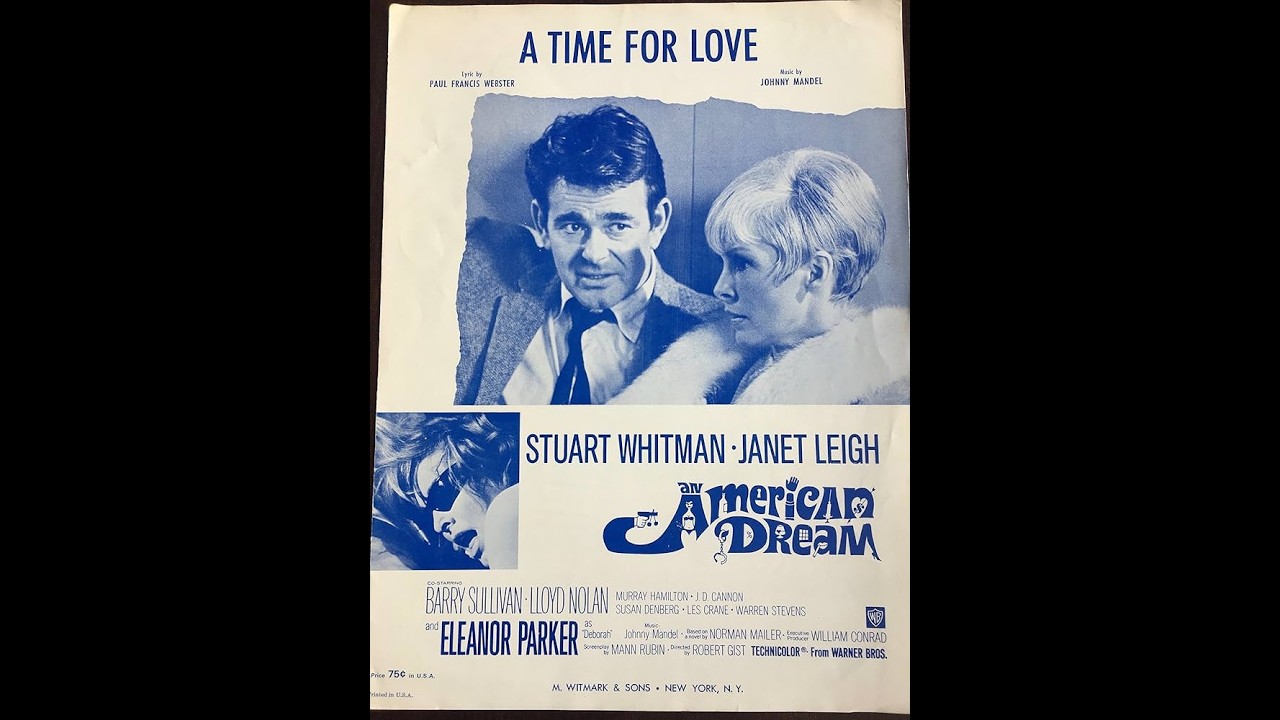 Beautiful “A Time For Love” - composer Johnny Mandell (arranged for Big Band by Kirk Schmidt ©1977)