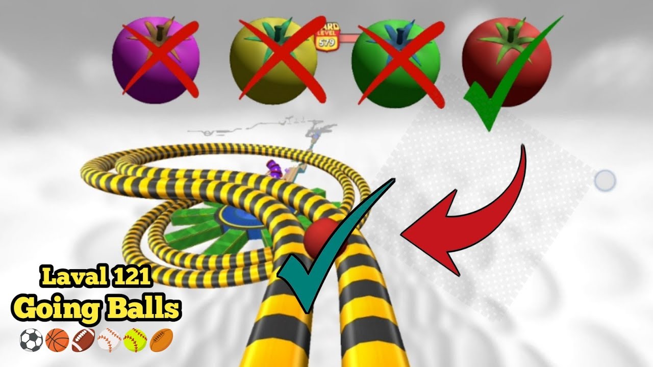 🏈Going Balls ; Super Speed Run Hard Walkthrough | Level 121 || los game || Arbaz Guru Gaming |