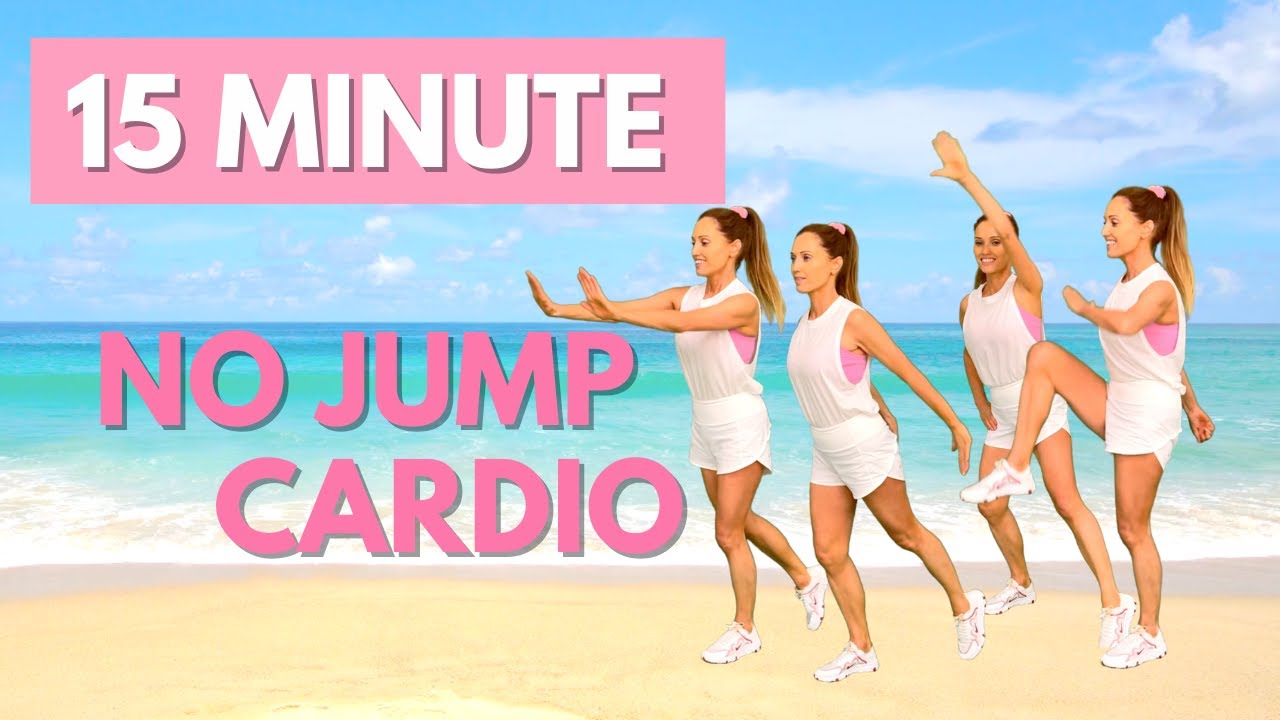15 MINUTE NO JUMPING  - LOW IMPACT CARDIO WORKOUT - EASY TO FOLLOW