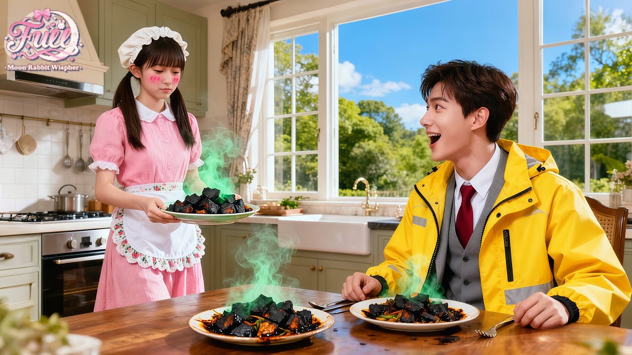 Poor Girl Cooks a Feast for a Delivery Guy, Burns Everything—Unaware He’s CEO&Falls at First Sight!