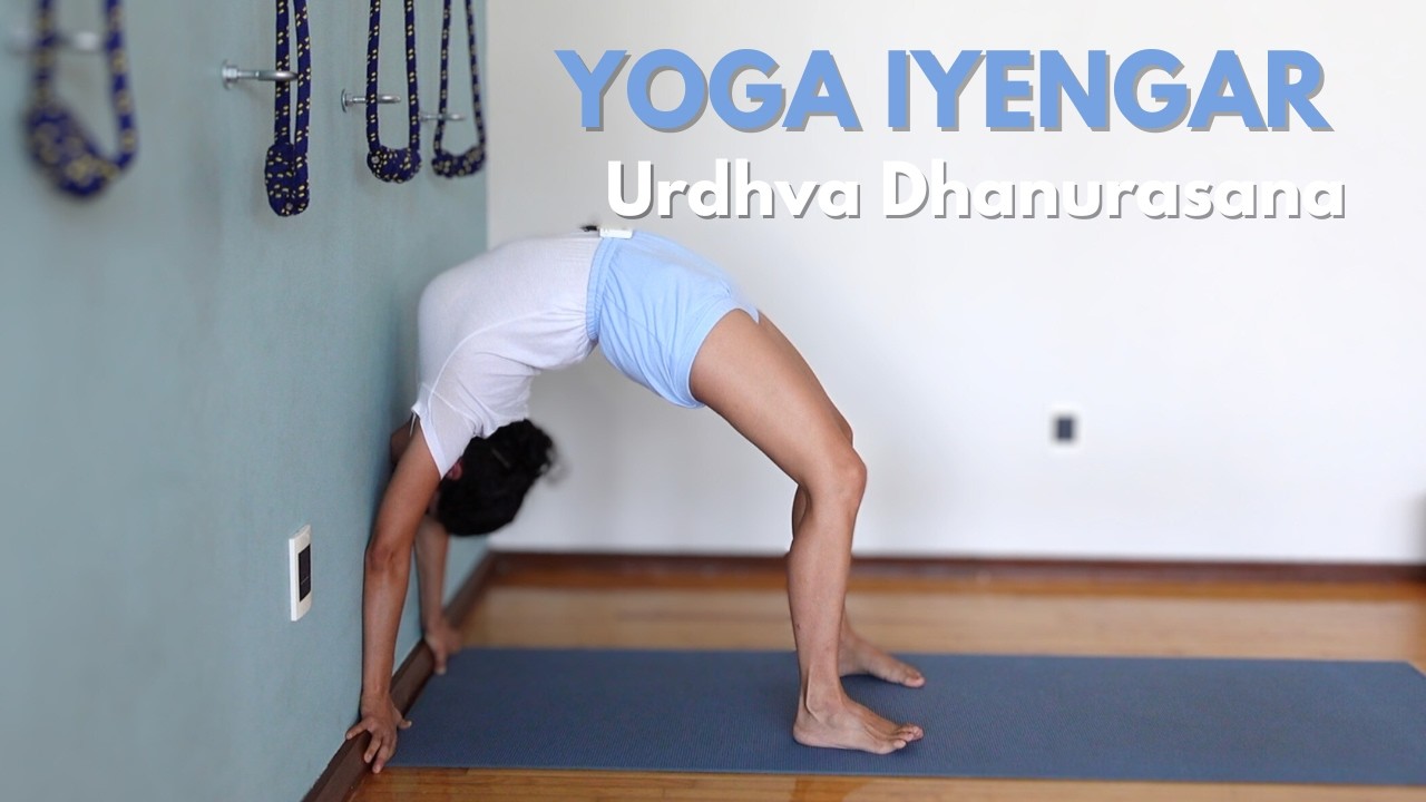Yoga para Abrir el Pecho -  Urdhva Dhaunarasana en Yoga Iyengar variaciones con y sin la silla