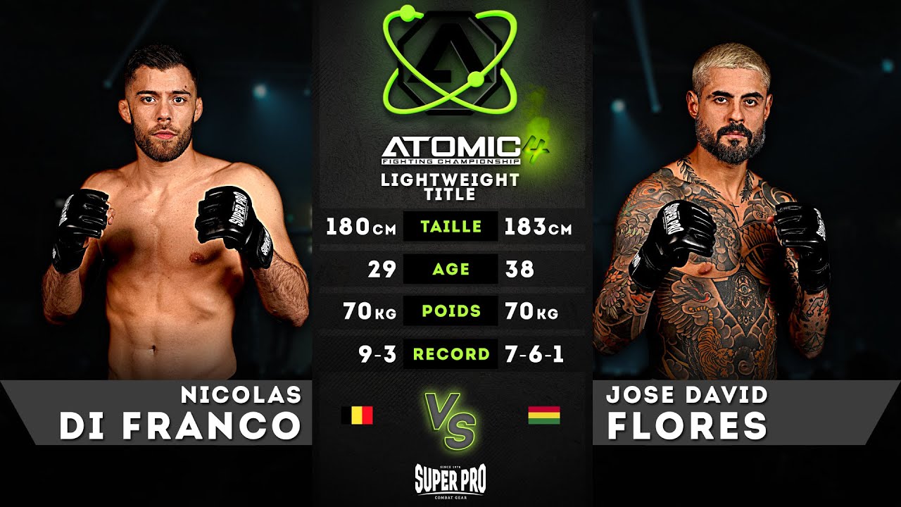 Atomic 4 - Nicolas Di Franco VS Jose David Flores - Atomic Lightweight Title