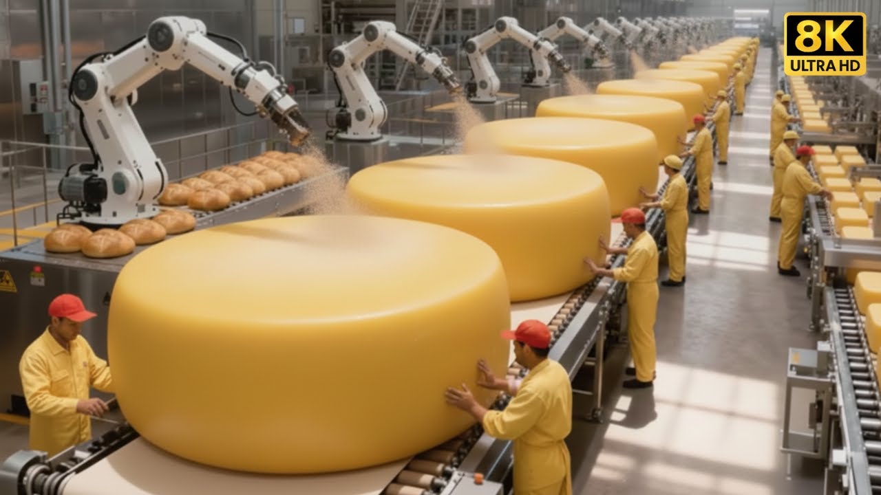 Inside the World’s Most Advanced Cheese Factory (Full Production Process)