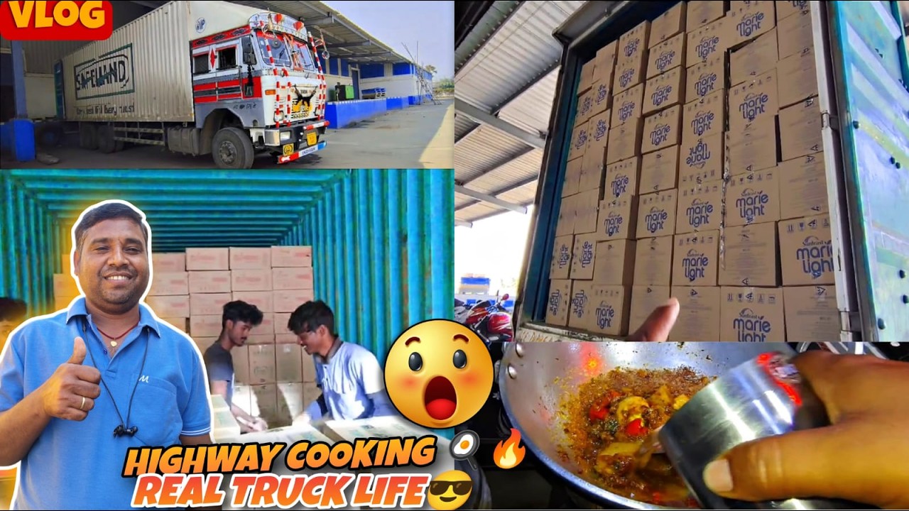 Aaj Banega Masaledar Anda Curry 🍳🔥 | Cooking in Truck | All Day with Indian Truck Driver | #vlog