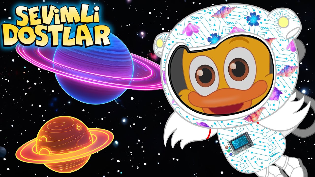 Astronot Şarkısı 👩🏻‍🚀 (YENİ) | Sevimli Dostlarla Uzay Yolculuğu 🚀 Bebek ve Çocuk Şarkıları 2025