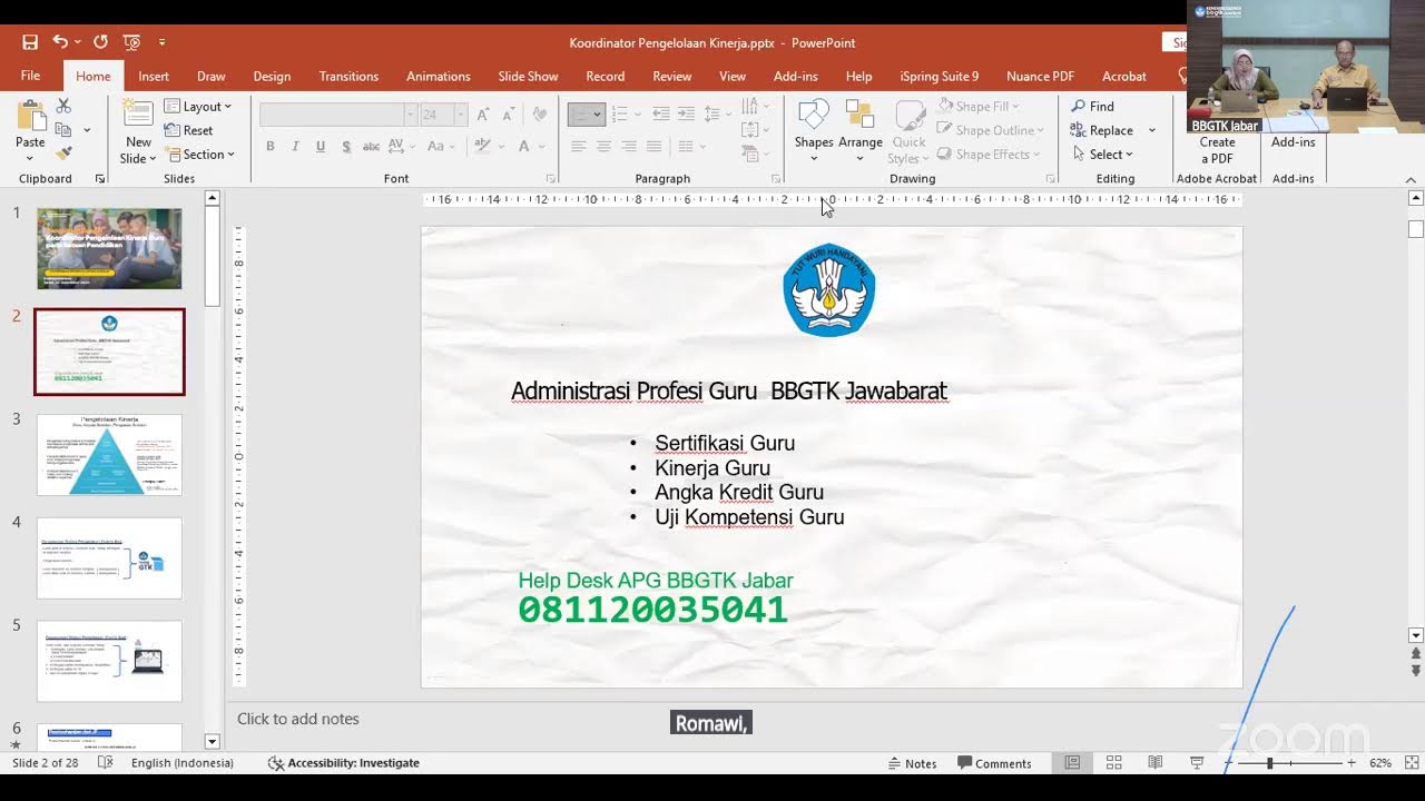 Sosialisasi Penilaian Kinerja Guru, Kepala Sekolah dan Pengawas 2025