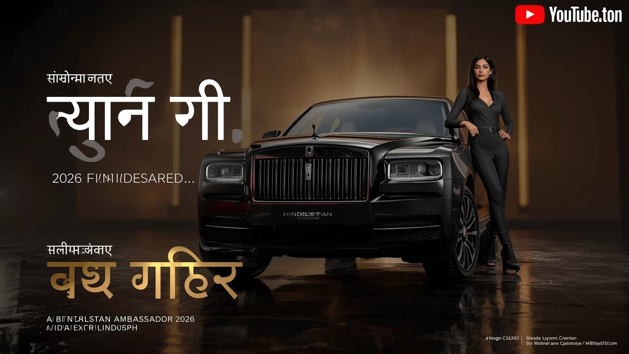 🚘🔥 नई Hindustan Ambassador 2026 Black 😱 | लग्ज़री कार या लेजेंड की वापसी? 🇮🇳