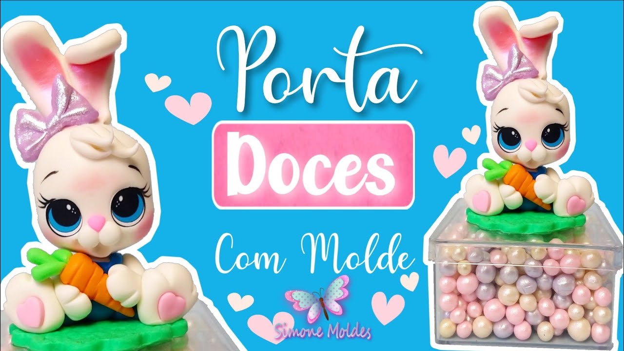 Coelho de Biscuit | Porta doces | Especial de Páscoa Simone Moldes