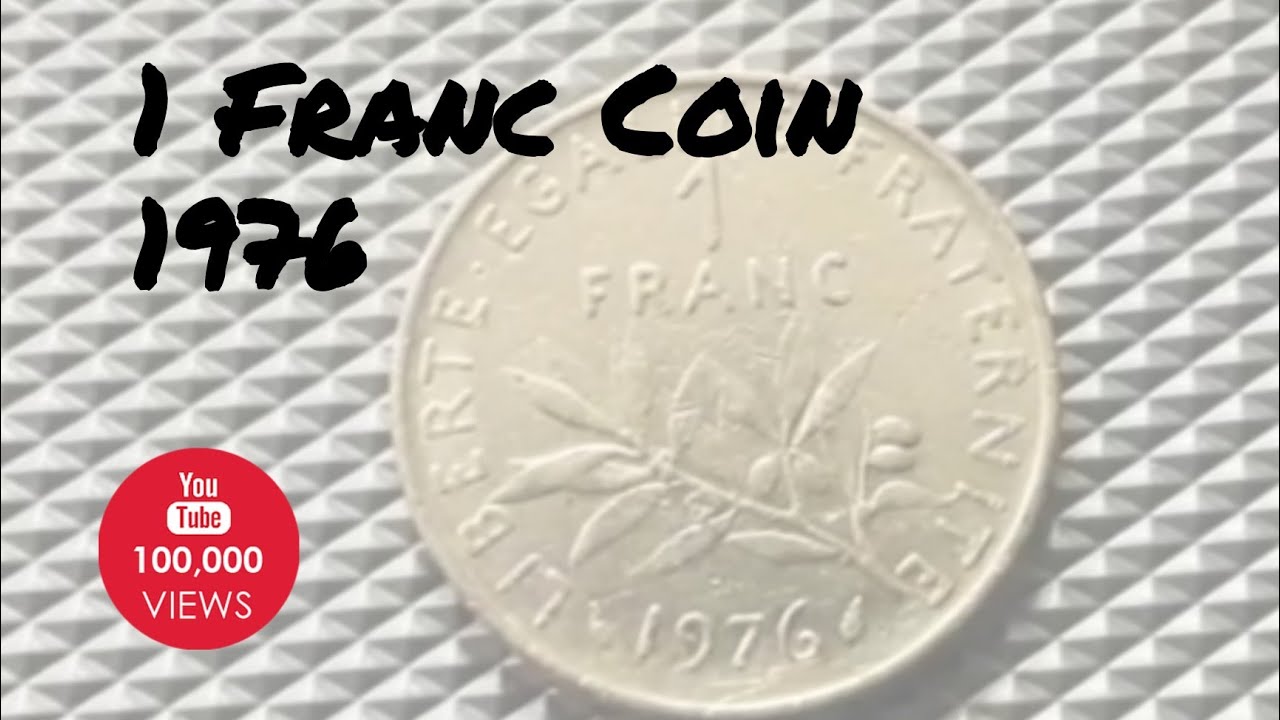 1 Franc Coin of France, 1976