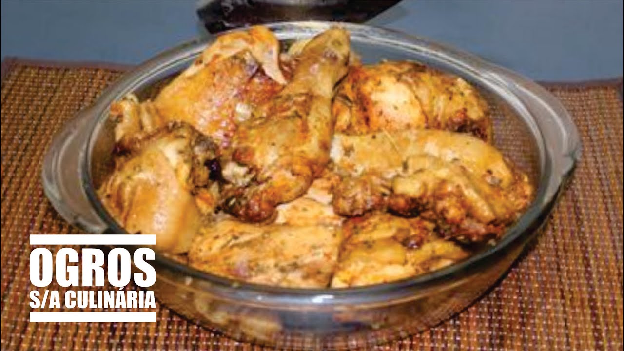 Frango no Micro-Ondas com Manteiga (Veja com é rápido assar esse frango)
